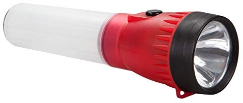 Vida Gear 4 in1 multimodo 30 lúmenes LED linterna, luz intermitente de emergencia mango, y compartimiento de almacenamiento, azul, LG141