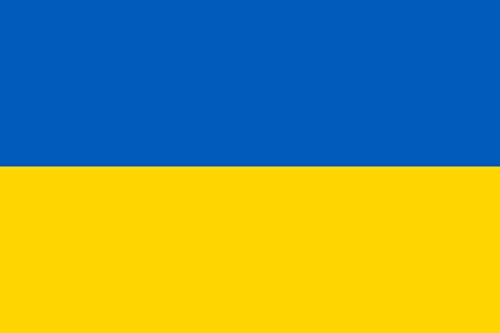 DIPLOMAT Flagge Ukraine | Querformat Fahne | 0.06m² | 20x30cm für Flags Autofahnen