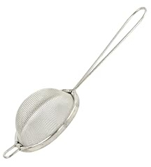 Apollo 7cm Teastrainer Tin, Stainless Steel, Black, 21.5x3.7x8.2