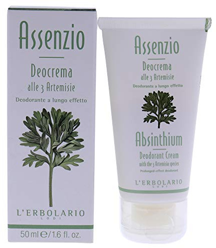 L'Erbolario, Absinthe Cremiges Deodorant mit drei Artemisia-Extrakten, Größe: 50 ml