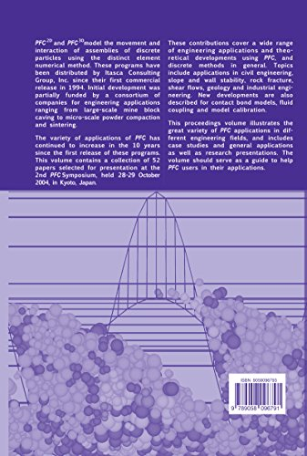 Numerical Modeling in Micromechanics via Particle Methods - 2004: Proceedings of the 2nd International PFC Symposium, Kyoto, Japan, 28-29 October 2004 (English Edition)