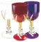 P'tit Clown - 99004 - Verre à Pied Halloween - en Plastique - 17 cm, l'unité - Couleur Aléatoire - Parfait pour Fêtes et Décorations Effrayantes
