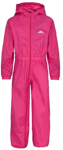 Trespass Childrens/Kids Button Waterproof Rain Suit (5/6 Years) (Gerbera)