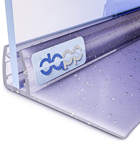 Duschdichtung 70cm | Dichtung für 3,5mm – 5mm Glastür Stärke | UK01 | Wasserablaufprofil Wasserabweisprofil | Duschkabinen Duschabdichtung Duschwand | Ersatzteile für Duschkabine | Transparent