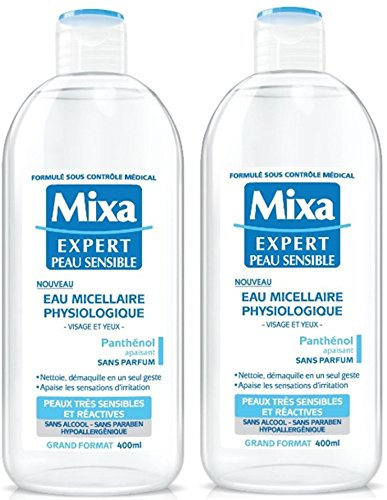 Mixa Expert Skin Sensitive Physiologisches Mizellenwasser, 400 ml, 2 Stück