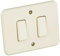 BTicino 1201N Serie Domino Doppio Deviatore Unipolare, 6 A, Avorio