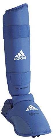 adidas Karate Schienbein-Spannschutz blau, Gr. L