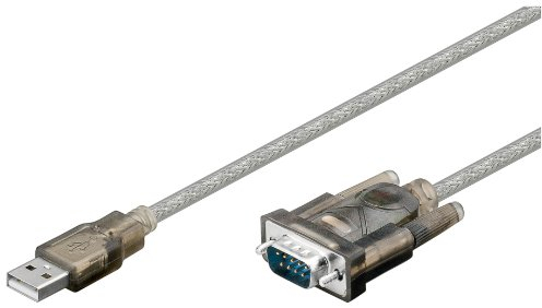Goobay 9-polig USB auf seriell Konverter (USB A Stecker auf SUB-D Stecker) schwarz