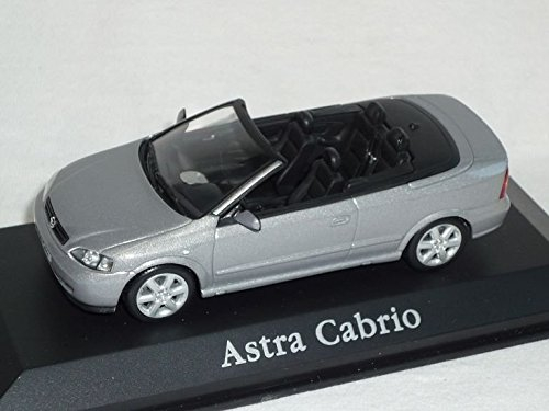 Opel Astra G Cabrio 1998-2005 Silber 1/43 Minichamps Modell Auto Modellauto