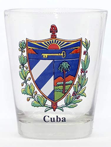 Kuba Wappen Schnapsglas