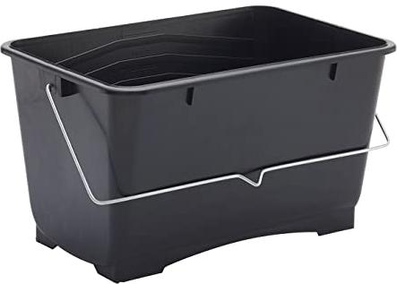 ProDec 10 litre (2 gallon) Medium Plastic Paint Scuttle Bucket 100% Recycled Plastic With Metal Carry Handle for All Types of Paint and Paste, Suitable For Up To 9 Rollers