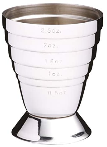 BarCraft Doseur à Cocktail Tout-en-1 avec Marquages de Mesure pour 6 Quantités d'alcool, Acier Inoxydable