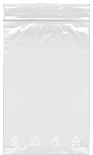 VELOFLEX - Druckverschlussbeutel 100 x 150 mm 100 Stück | Transparente PE-Folie 0,05 mm, wiederverschließbar, leicht zu öffnen und schließen, für Verkaufsverpackungen