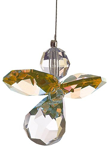 Swarovski Schutzengel-Anhänger aus Kristall, Geburtsstein, Sonnenfänger, Swarovski-Kristall, NOVEMBER - TOPAZ
