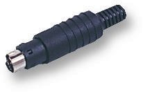 Schurter Cavo Mini DIN a 9 pin, Nero, Connettore, 9 CONTATTI, Compatibile con Dispositivi Mini DIN 9