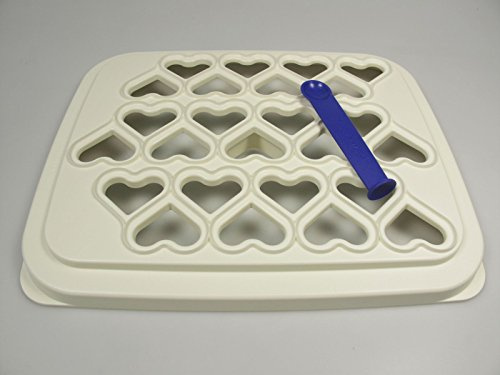 TUPPERWARE Stampo per Ravioli a forma di cuore bianco