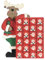 Adventskalender Elch mit 24 kleinen Schubladen, Holz, handbemalt