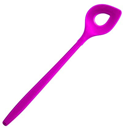 Kochblume Backlöffel | Premium-Silikon & BPA frei| Hitzbeständig | Spülmaschinenfest | 30cm | Farbe: pink