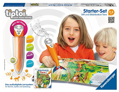 Ravensburger Lernspiel tiptoi Starter-Set mit Stift und Buch Bilderlexikon Tiere - 00508 / Erforsche die Tiere der Welt und ihre Lebensräume