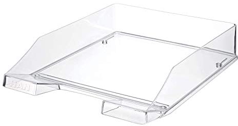 HAN Briefablage Klassik TRANSPARENT, 6 STÜCK Dokumentenablage, Briefkorb, Briefhalter, Papierablage, bis Format A4/C4, 1026-X-23, transparent-glasklar