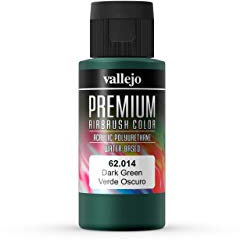 Vallejo PREMIUM RC colori acrilici per modellismo/aerografia 60 ml (62014 Dark Green)