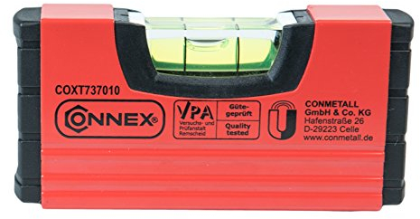 Connex Mini-Wasserwaage 10 cm, magnetisch, COXT737010, Rot