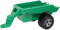 Lena 02124 - Giga Trucks Anhänger grün, Starke Riesen Anhänger für Spielfahrzeuge, Spielfahrzeughänger ca. 48 cm lang, Hänger Großfahrzeuge, lose