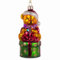 Sikora Christbaumschmuck Glas Ornament/BÄR MIT Geschenk UND MÜTZE - H: 11cm