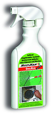 Multiman GrillReiniger - 0,5 l - Entfernt eingebrannte Speisereste von Grill, Grillrost oder Herdplatten