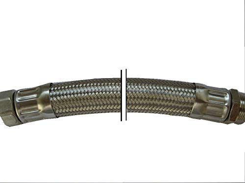 Panzerschlauch, SAUGSCHLAUCH/DRUCKSCHLAUCH, DN32, 11/4'ÜM x 11/4'AG, als Saugschlauch für Pumpenanwendungen | für robuste Bedingungen, Schlauchlänge:50cm