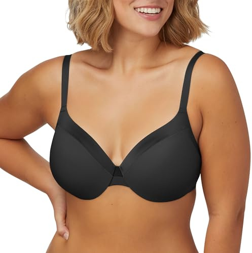 Maidenform womens Comfort Devotion Tailored Full T-shirt Bra 09436 Extra Coverage, Black, 36DD US