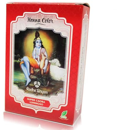 Henna Radhe Shyam Super Caoba Luminoso Polvo