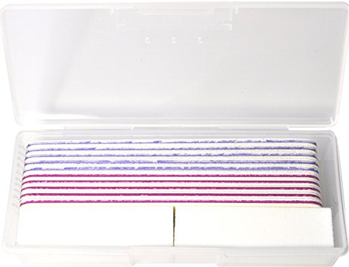 KM-Nails Feilen Box Set weiß befüllt mit Buffer und Feilen für die Nagelreparatur oder auch ablösen der Nägel