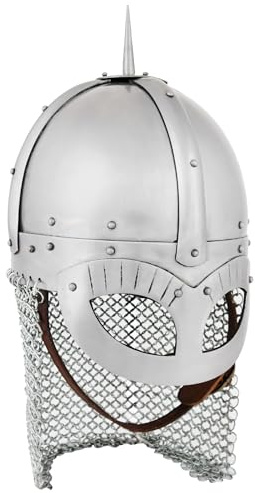 Battle-Merchant Wikinger Brillenhelm Gjermundbu Stil Stahl Helm | Schaukampf Helm, Mittelalter, LARP, Reenactment, Rüstung