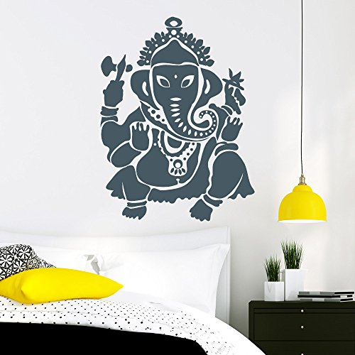 Wandtattoo-Loft „Ganesha, Elefant Buddha“ - Wandtattoo / 49 Farben / 4 Größen/Gold / 115 x 152 cm