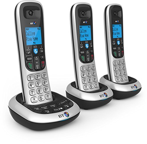 BT 2700 Nuisance Call Blocker Cordless Home Phone with Digital Answer Machine (Trio Handset Pack)