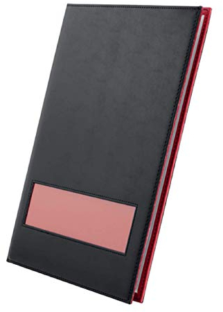 Rexel ProStyle OnView Präsentationsmappe mit 40 Taschen, A4, Schwarz/Granatapfel