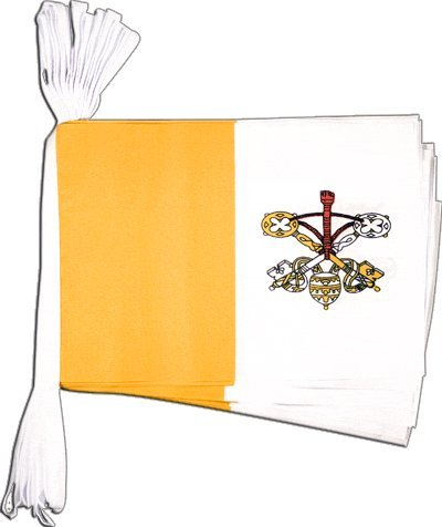 Digni Guirlande drapeau Vatican - 5,9 m