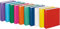 VELOFLEX 10 x Ringordner Basic A5 PP kaschiert 2-D-Ring-Mechanik 25mm 10 Farben Sortiert
