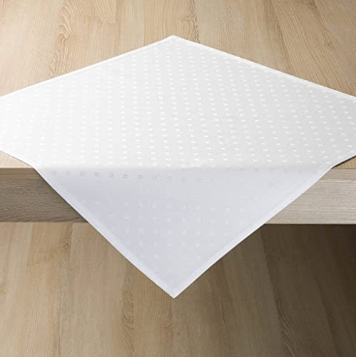 Libusch® 6 Damast-Servietten Leila, Weiss, mit dezentem modernem Muster, 50x50