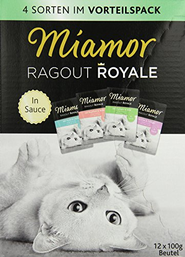 Miamor Ragout Royale Fisch-/Fleischvielfalt in Sauce Multibox 4x12x100g