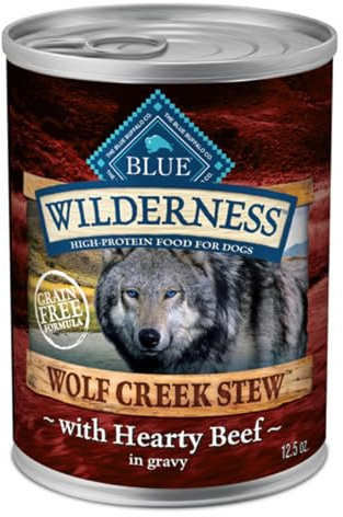 Blue Buffalo Wilderness Wolf Creek Stew Beef Wet Dog Food, 12.5 oz, 12 ct