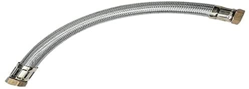 SOMATHERM FOR YOU, Flexible de chauffage 11/2 avec 2 écrous tournants - Longueur 500 mm - DN40 - Acier galvanisé - Raccords laiton - Tuyau EPDM - Température max 90°C - Pression max 6 bars