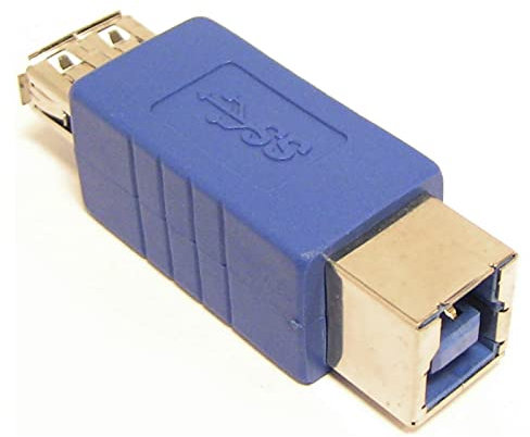 BeMatik - Adaptador USB 3.0 (A Hembra a B Hembra)