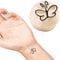 LaDot Tattoo für Kinder und Erwachsene, temporäre hautfreundliche fake Tattoos, Tattoo-Stempel ohne Nadeln für Körper und Arm, wasserfest, Keramikstempel Schmetterling