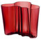 Iittala Vase Aalto 160 mm Rot aus Glas