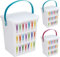 allaroundprofi24 Wäscheklammerbox Klammerbox Waschpulverbox Waschmittelbox Vorratsdose + 1 gratis Microfasertuch -VANI- 30 x 30 cm Kunststoff 5 l Waschmitteldose Waschmittelbehälter
