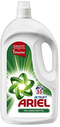 Ariel Vollwaschmittel Flüssig, 3er Pack (3 x 55 Waschladungen)