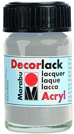 Marabu Acryllack Decorlack, metallic-silber, 15 ml,im Glas VE = 1
