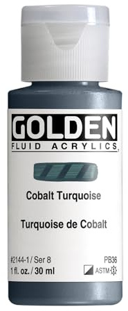 Golden Fluid Acrylics - Cobalt Turquois - 1 oz Bottle